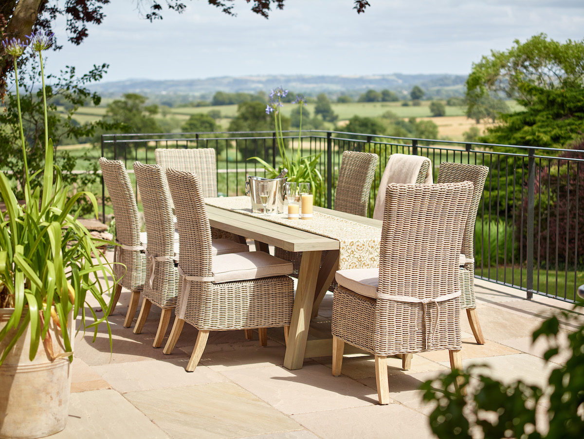 Stanway teak garden table